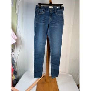 Jessica Simpson Kiss Me Super Skinny Jeans Womens 27  Wash Denim Blue High Rise